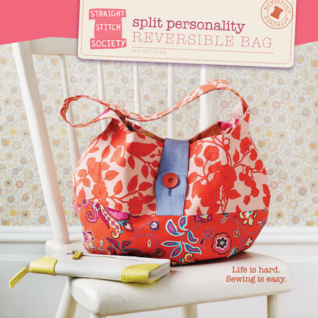 Split Personality Reversible Bag Sewing Pattern